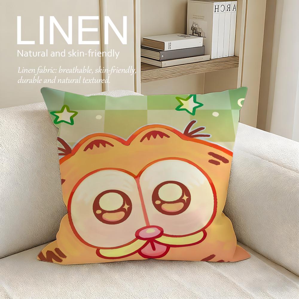 Classic Garfield Cushion Cover Pillowcase Set Pcs x x Breathable Washable Sofa Cushion Cover