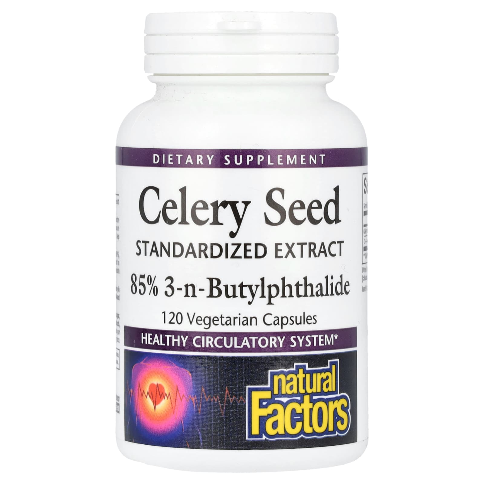 

Celery Seed, Standardized Extract, 120 Veggie Caps
