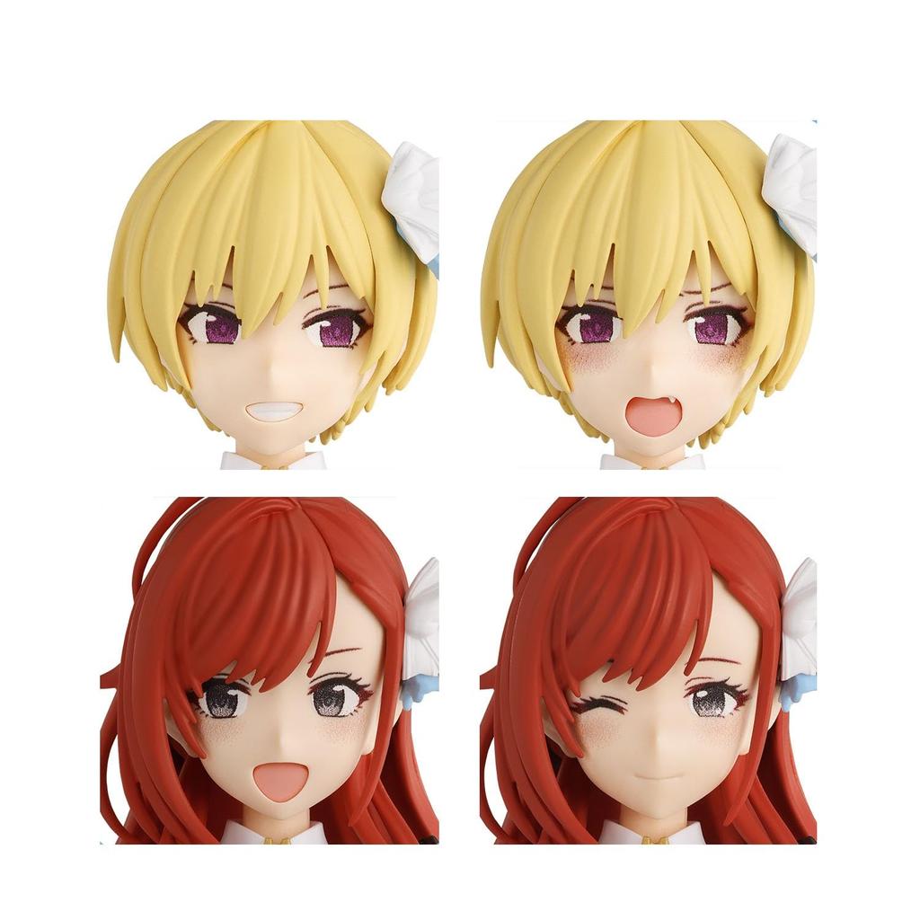 BANDAI SPIRITS 30MS Idolmaster Shiny Colors Option Hairstyle Face Parts Set (Juri Saijo/Natsuba Arisugawa) Pre-colored plastic model.
