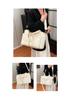 2026 Women's Large Capacity Corduroy Tote: Korean Style Multi-Pocket Handbag & Versatile Crossbody Bag