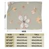 Pink And Orange Flower Pattern Custom Soft Gift An UltraSoft Micro Fleece Blanket