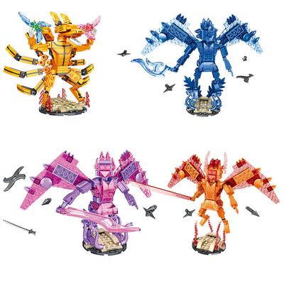 Σετ Δομικά Τουβλάκια Anime Naruto Ninja Uzumaki Sasuke Kakashi Bijuu Εννέα Ουρές Τούβλο Κλασικό Μοντέλο Φιγούρας Καρτούν Παιχνίδι Παιδιού