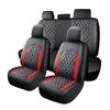 Full Set Car Seat Covers, Universal Fit PU Leather Front and Rear Seat Protectors, Airbag Compatible Automotive Seat