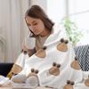Sad Cute Little Cursed Pou Throw Blanket Men's Soft Warm Throw Blanket for Couch