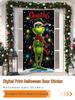 Christmas Cartoon Door Cover Sticker for Home Party Backdrop