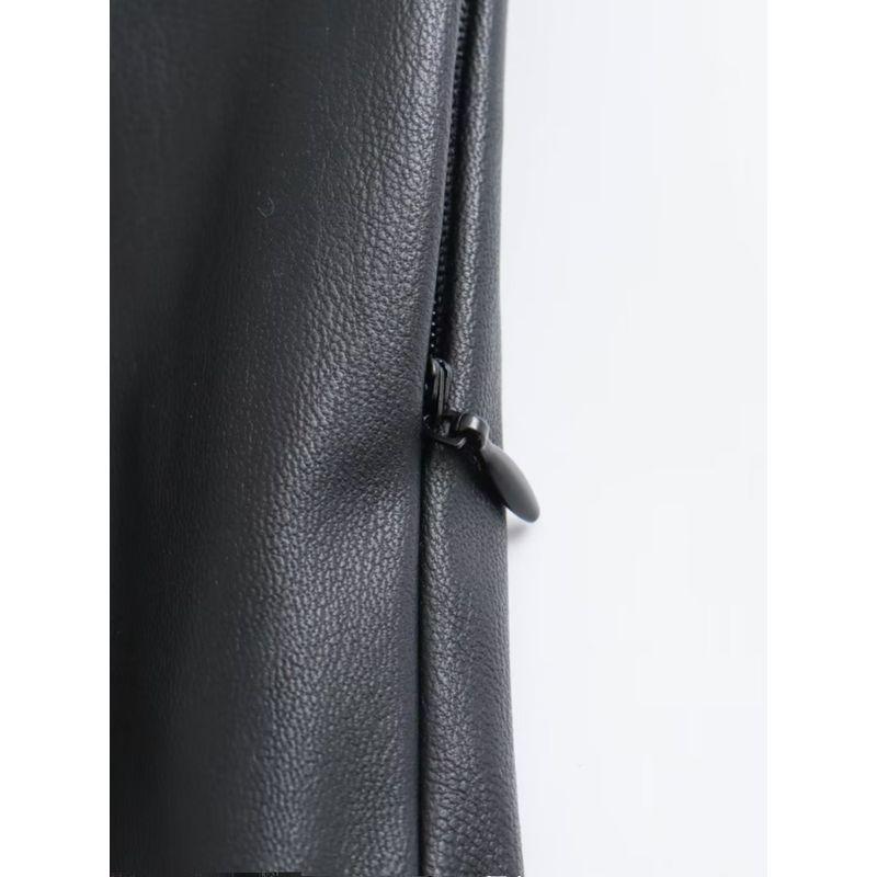 Kaslead Fashion Silm Imitation Leather High Waist Leggings