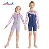 Children's Diving Suit 2.5MM One-piece Long Sleeve Shorts Women Snorkeling Surfing Warm Jellyfish Swimming