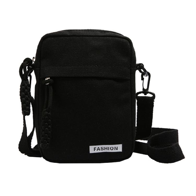 

2024 NEW Canvas Bag Messenger Bag Large Capacity Phone Bag Shoulder Bags чорний