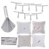 Guitar Measuring Set String Distance Height Radian Ruler Stainless Steel Gauge ToolsSilver