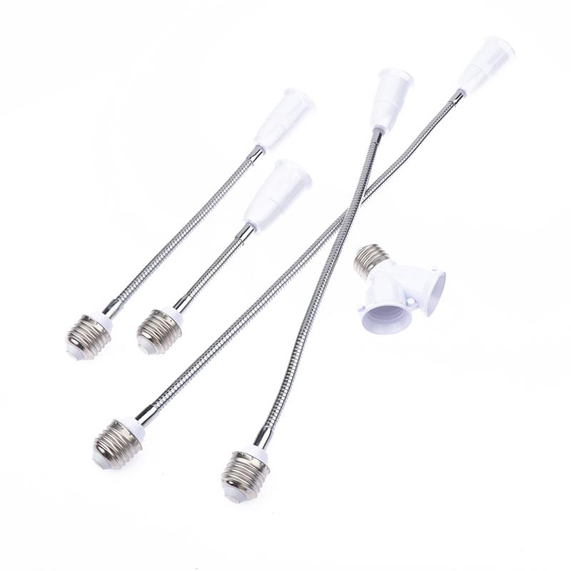 18Cm 28Cm 38Cm 48Cm Flexibil E27 la E27 Extensie bec LED Suport lampă Soclu 220V Convertizor Suport lampă LED