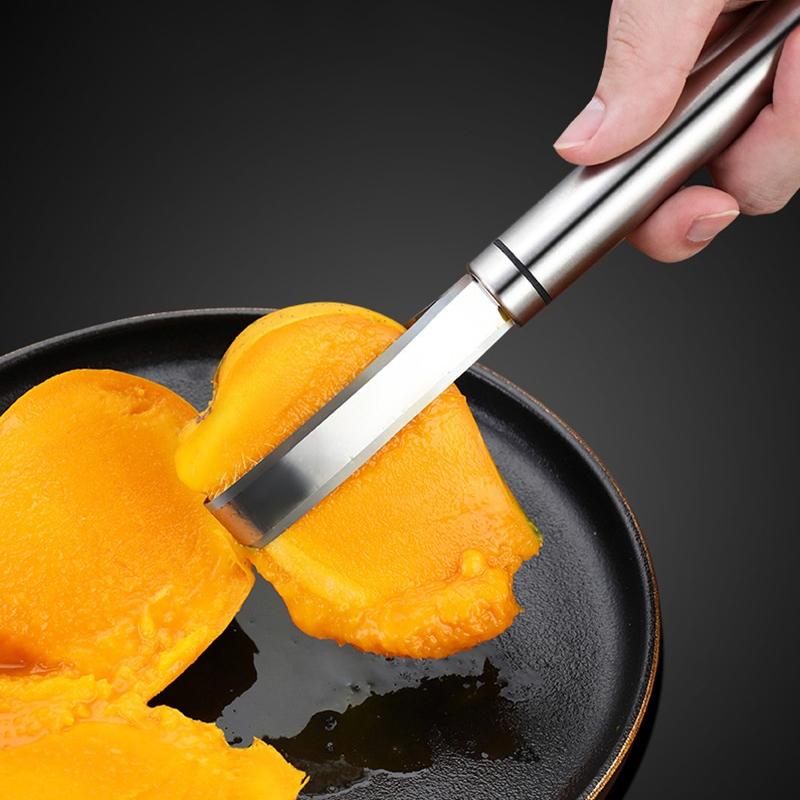 304 Stainless Steel Multifunctional Mango Meat Remover Mango Corer Fruit Fishing Tool Peeling Pineapple Corer Fast Core Removal