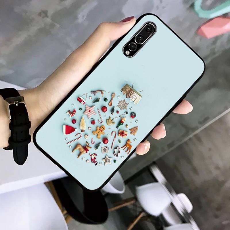 Merry Christmas Phone Case For Huawei G7 G8 P7 P8 P9 P10 P20 P30 Lite Mini Pro P Smart Plus Cove Fundas