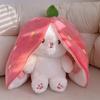 Kawaii Frucht-Hase Plüschtier Niedliche Karotte Erdbeere Verwandelt sich in Hasen Plüschtier Kinder Geburtstag Weihnachtsgeschenk peluches pequenos