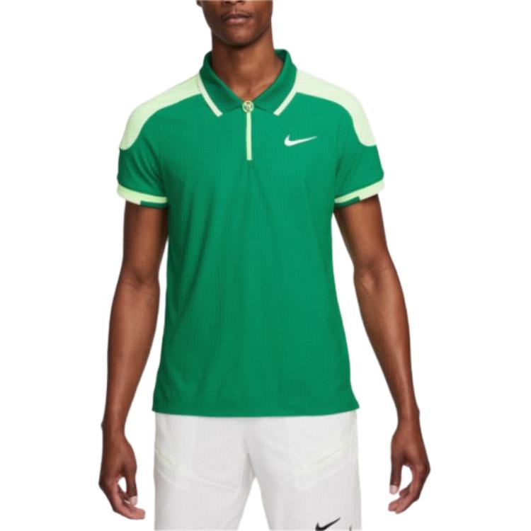 Nike Court Slam Logo Color Block Lässiges Kurzarm-Poloshirt Herren Poloshirts Pfauenstein FD5128-365