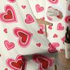 Aquarell Liebe Valentinstag Moderne Tüllvorhänge für Wohnzimmer Schlafzimmer Zuhause Küche Fenster Sheer Vorhänge