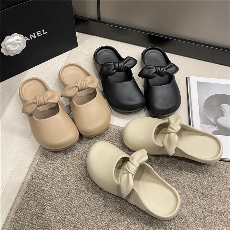 2026 Summer New Cool Slippers Indoor Anti-Slip EVA Baotou Slippers Korean Summer Fashion Cute Women s Summer Students Cute Outdoor Wear Sandals White