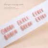 Solid color naked powder wearing nail removable ice-penetrating fake nail 30 pieces of prefabricated nail