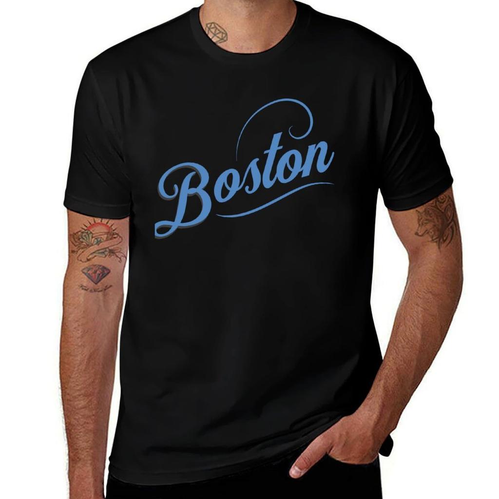 Boston Massachusetts TShirt High Elasticity Sports TShirt