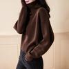 Srcr Women's Pure Wool Loose High-Neck Sweater