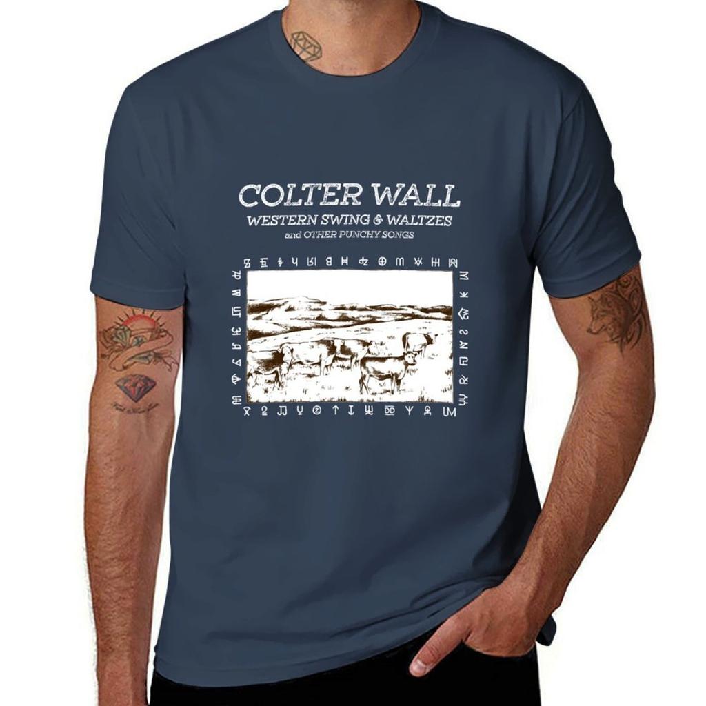 Colter Wall Western Tour 2020 Nekat12 Ao Den Tshirt T Shirt Men 100 Cotton Luxury Brand Tshirt