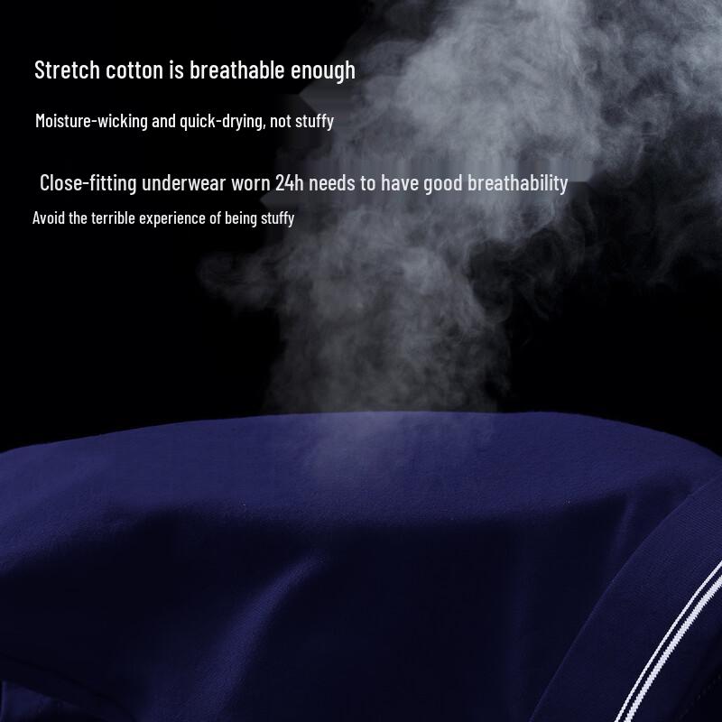 Men's Xinjiang Cotton Antibacterial Boxer Briefs 4-Pack