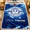 Flannel BlanketMillwall Custom Name Text Personalized Soft Warm Throw Blanket Home Decor Gift