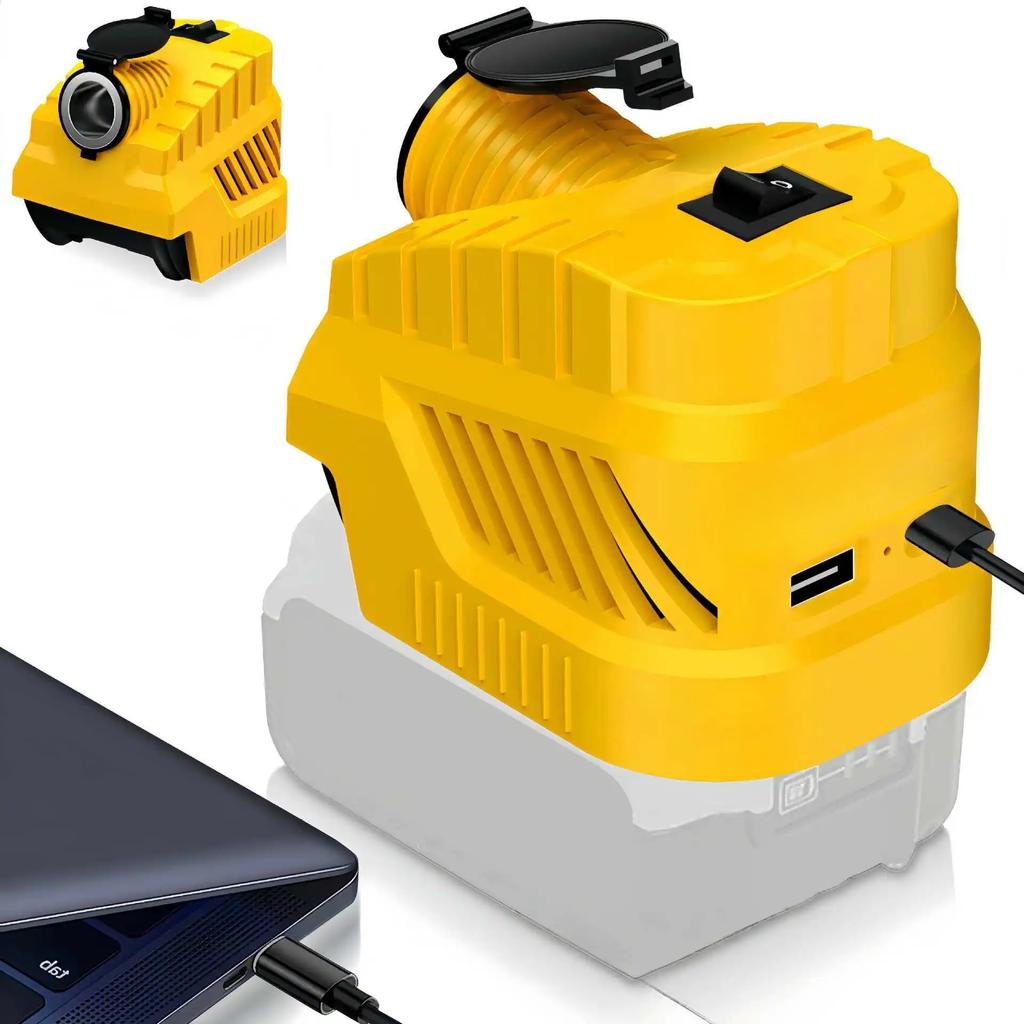 Adaptor de Alimentare cu Baterie potrivit Pentru Makita/Milwaukee 18V Litiu Brichetă Auto 12/20A/USB/Tip-C Convertor