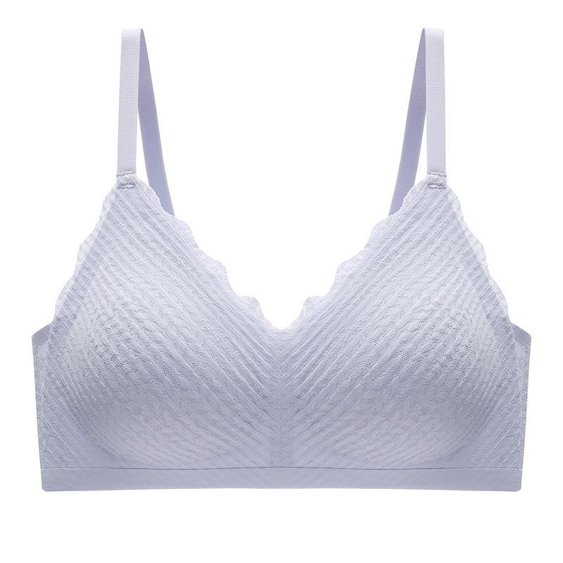 

Бесшовный спортивный бюстгальтер Wheat Ears Lace - фиксированная чашка, подчеркивает маленькую грудь, предотвращает провисание, сексуальный вид M (80-100 jin)