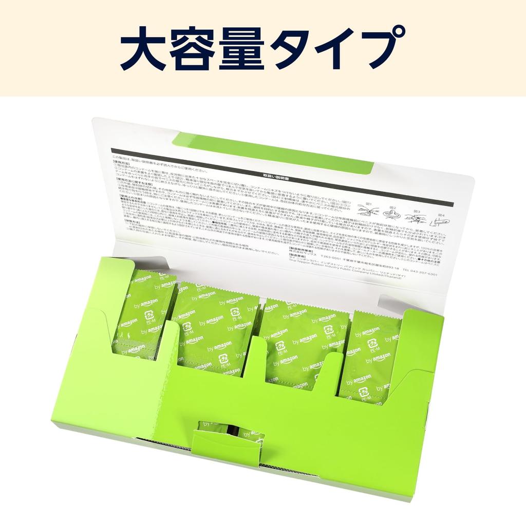 by amazon Natural rubber latex condom natural fit type M size 56 pieces 0.03mm