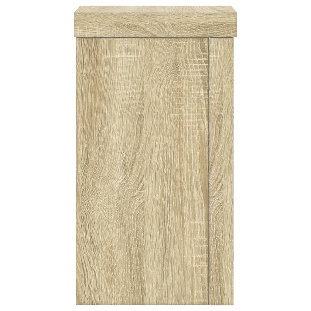 Pflanzenständer Set 2 Stück Sonoma Eiche Optik 10 x 10 x 18 cm Holzwerkstoff