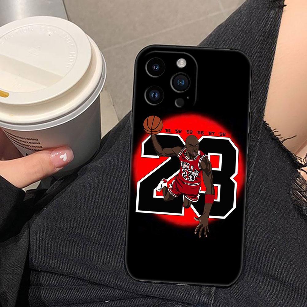 Basketball Number 23 Cover Phone Case For iphone Apple 17 AIR 16E 16 15 14 13 12 11 Pro XR Max 8 7 Plus TPU Case Funda Shell