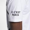 Jordan Paris Saint-Germain Printed Logo Sport Crew Neck Short Sleeve T-Shirt Men Tops White BQ4274-100