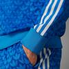 adidas Originals SS23 Adicolor 70s Retro Series Logo Patch Sports Long Sleeve Zip Hoodie Men Hoodies Blue IP6980