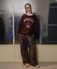 SSIN AND LEE (W) Solive Winter Cotton Sweatshirt Brown