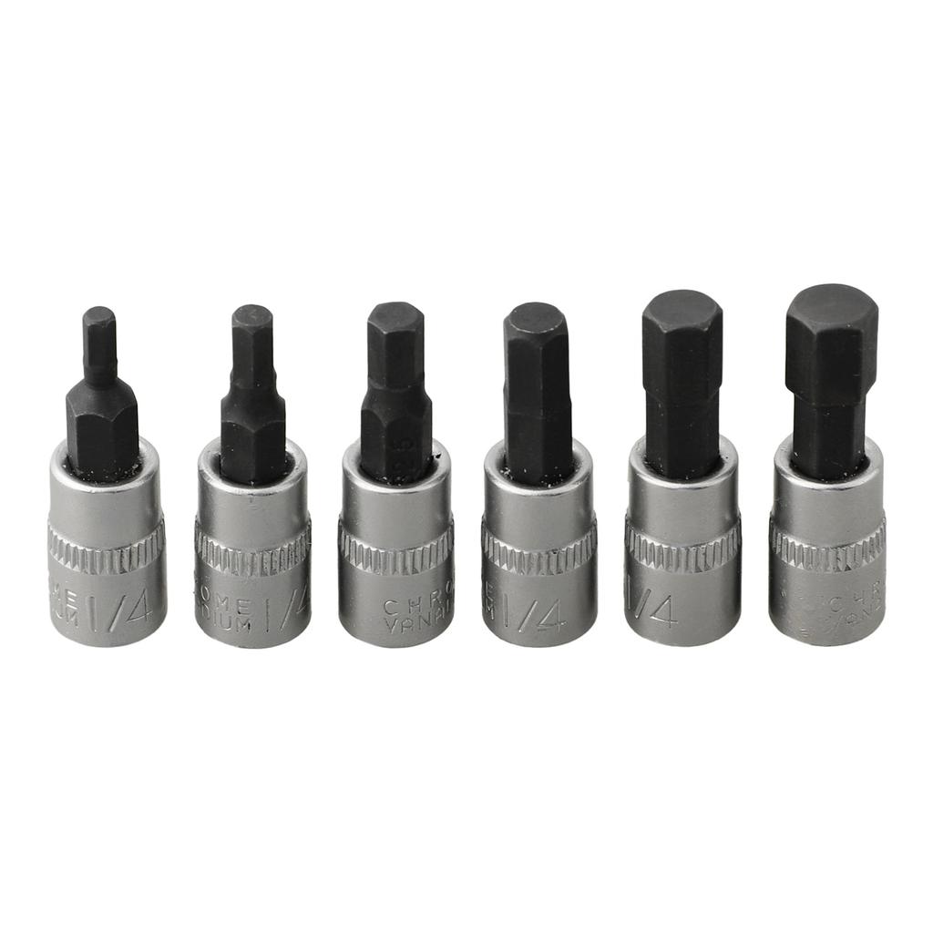1 st Sexkantsskruvmejselbits 1/4 tum Drivuttag Spärrnyckeladapter Handverktyg Handverktyg H3 H4 H5 H6 H7 H8