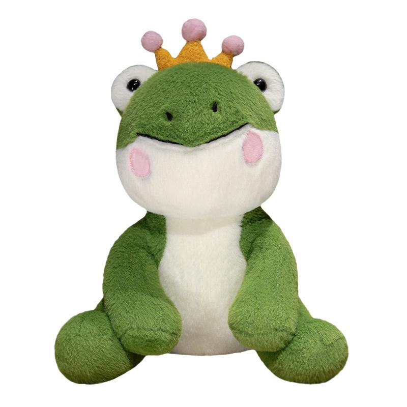Cute Sitting Frog Doll Plush Toy Green Frog Doll Children Soothing Pillow Doll Doll