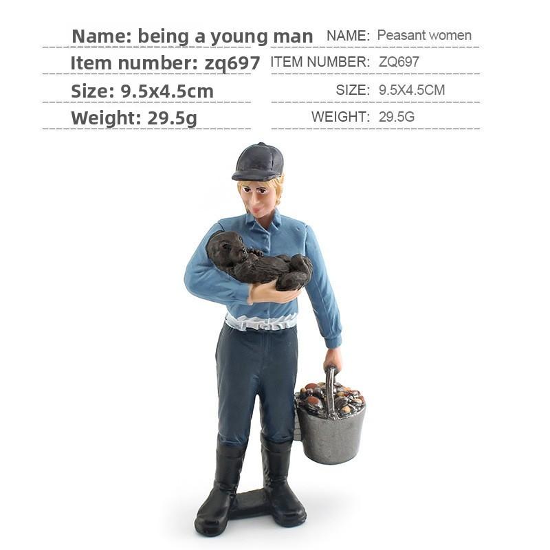 Simulated Diver Veterinarian Farmer Worker Postal Worker Toy Model Ornament For Collectors And Play