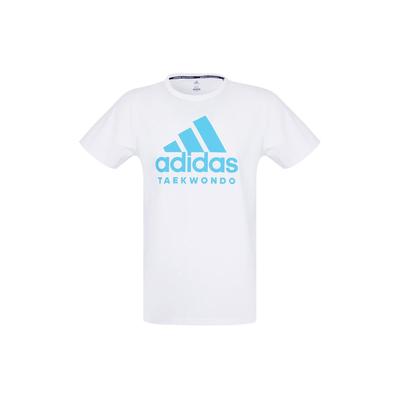 Letter Logo Printed Breathable Sports Running Crew Neck Short Sleeve T-Shirt American Vintage Men Tops White Blue ADICTT-WBU-1
