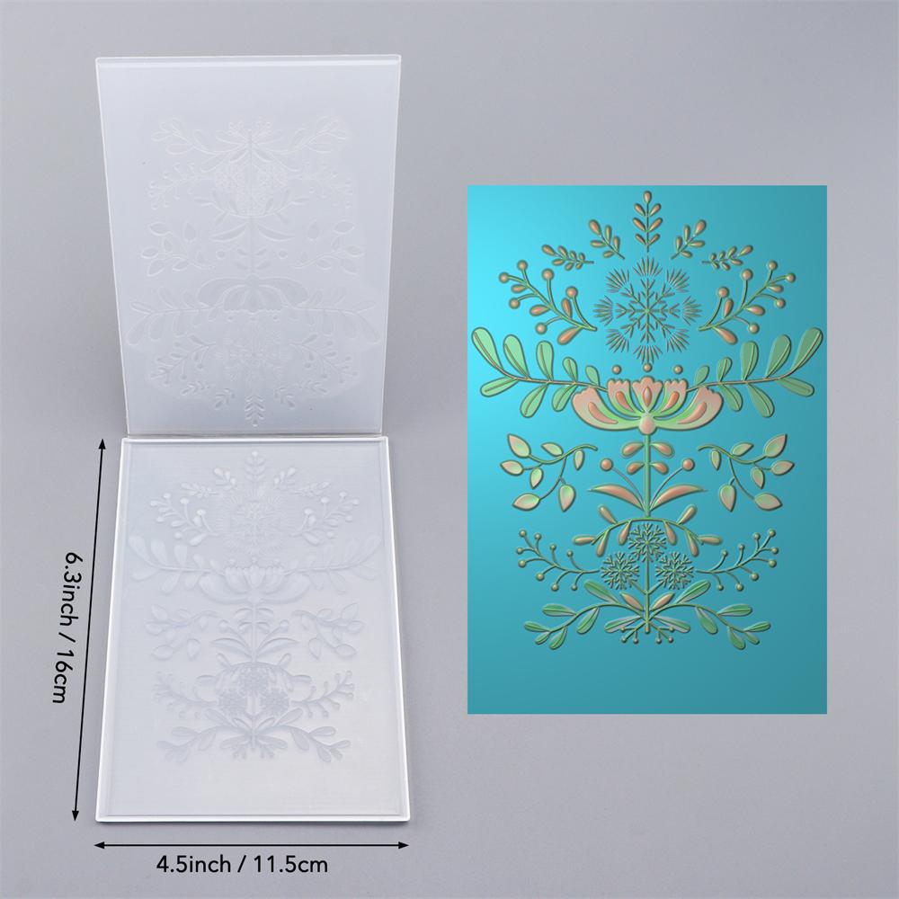 

Папка для тиснения Little Village 3D Рождественский падуб и свечи Фоновые узоры Шаблоны Для DIY Скрапбукинга Бумажного творчества