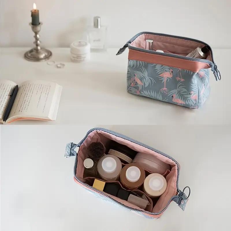 Women's Makeup Bag Flamingo Travel Essentials Toiletry Storage Bag Portable Cosmetic Bag Large Capacity Organizer Storage Bag