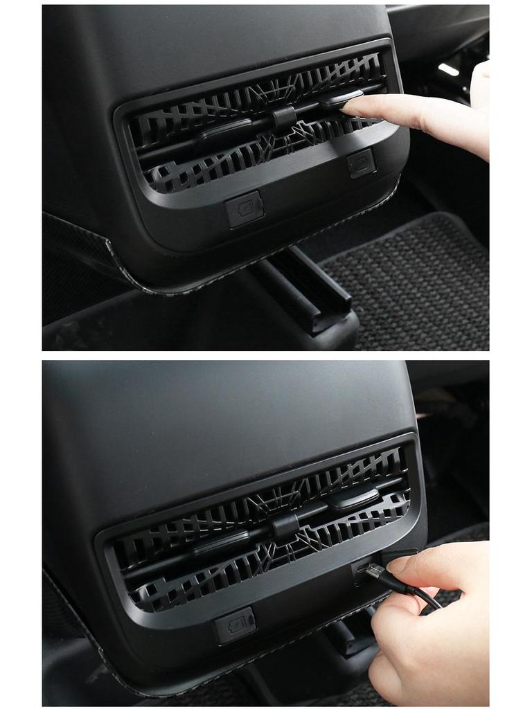 Tesla 3/Y Rear Vent Dustproof & USB P Version Silicone Protective Cover