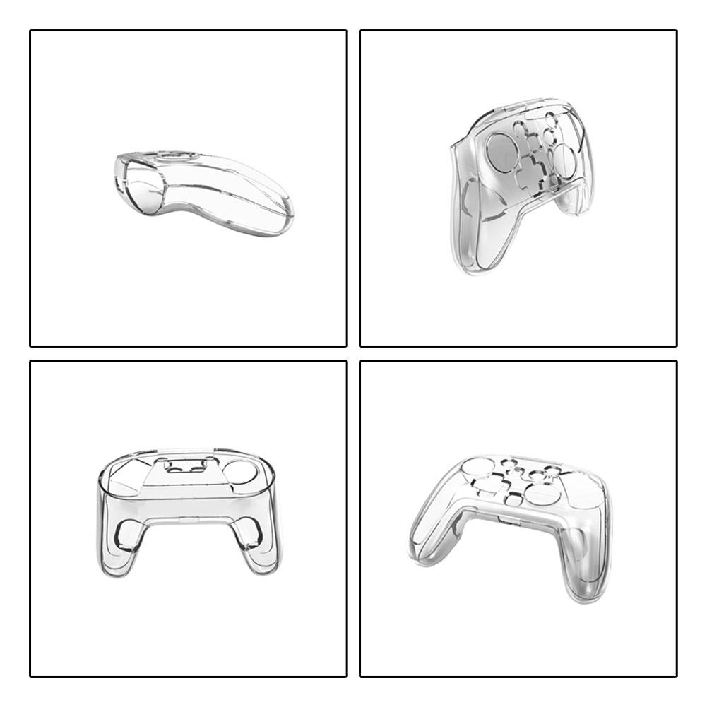 Transparent Protective Case for Switch 2 Pro Controller Clear Cover Gaming Grip Controller Protective Case for NS2 Pro Cover