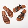 Ethnic Style Outside Wearing Sandals Bohemian Beaded Retro Roman Vacation