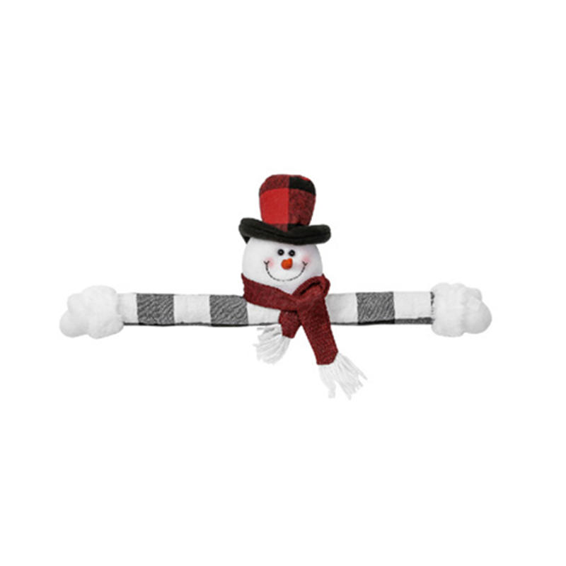 Christmas Curtain Buckle Tieback Doll Cute Santa Snowman Creative Curtain Hold Back Fastener Holiday Home Window Decoration