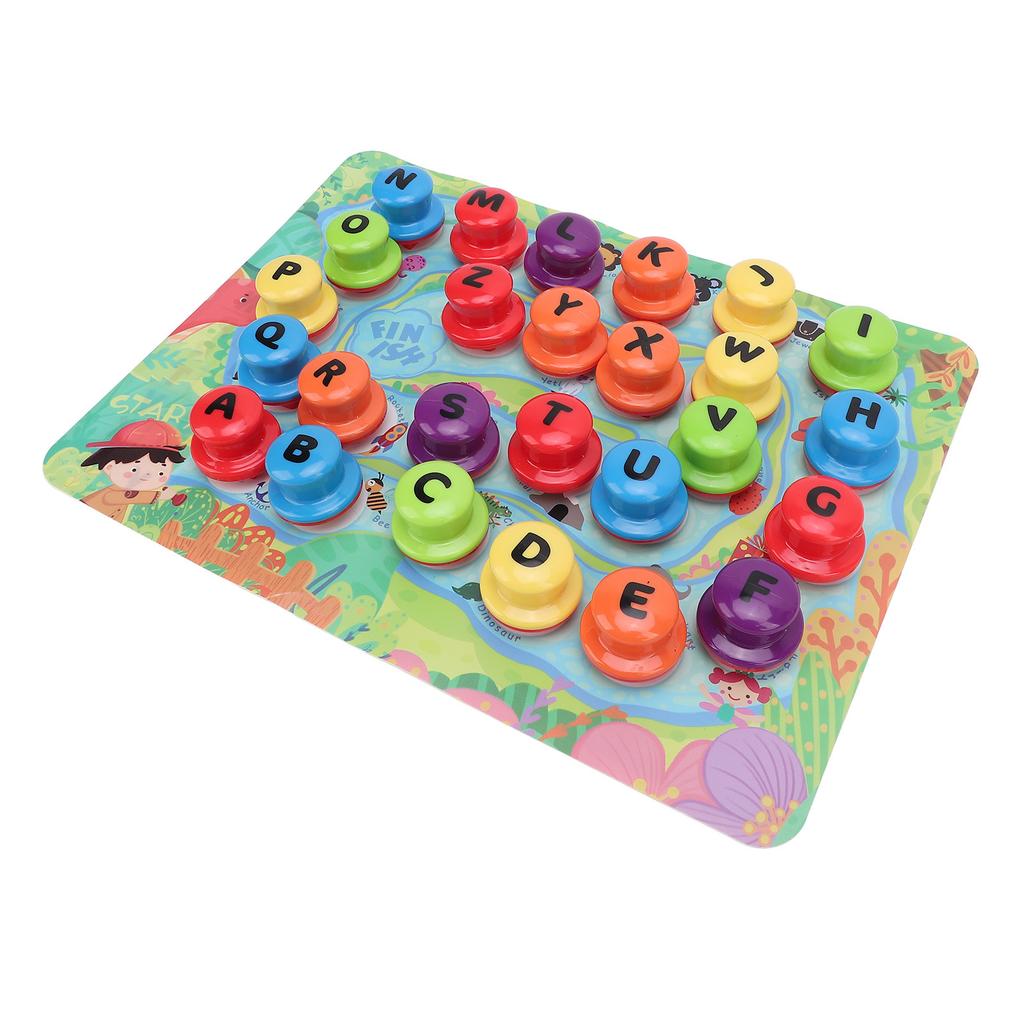 Alphabet Playdough Stamp DIY Clay Stamps Children Educational Toy with Activity Playmat