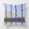 Oil Painting Throw Decorative Pillow Case Landscape Painting Polyester Printing Cushion Cover Sofa Bedroom Chair Home Decor