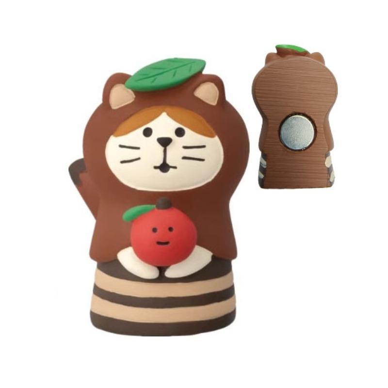 Japanese cat refrigerator sticker, grocery zakka cute bread coffee shop decoration gift miniature resin ornament