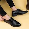 Lace-Up Men'S Business Dress Leather Shoes Daily Casual Men'S Shoes Low-Top Single Shoes