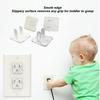 50pcs 2 Prong Child Safety Socket Cover  Security Electrical Protector Safety Cap Transparent