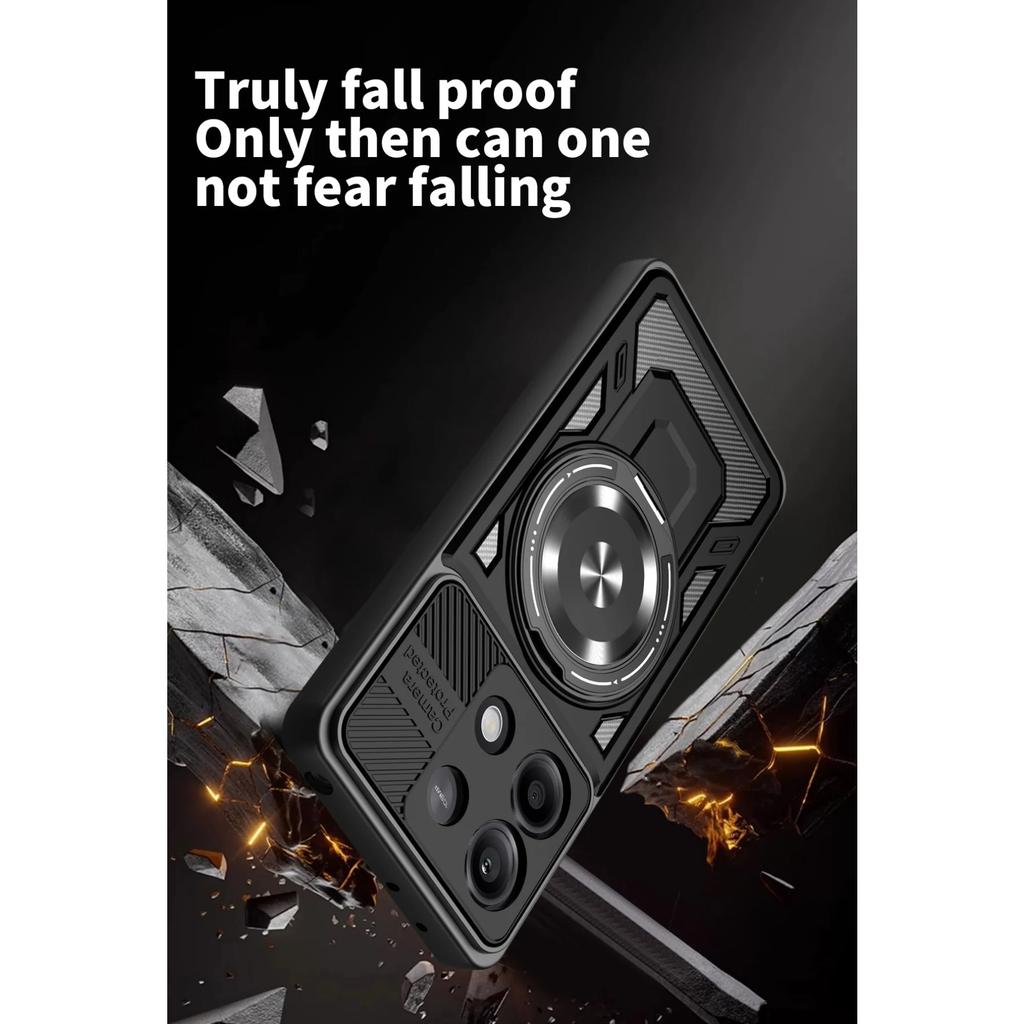 Metal Ring Stand Magnetic Case for Xiaomi 15T Pro Mi15t Xiaomi15t 15tpro Xiao Mi 15T 5G Anti-fall Cover